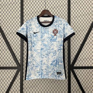 Goedkoop Portugal Dames Uit Voetbalshirt 24/25（EK 2024）